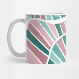 colorful abstract geometric wave pattern Mug